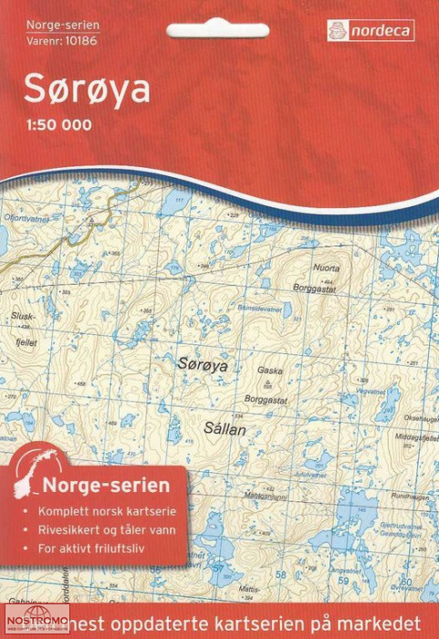 10186 SØRØYA | carte topographique Nordeca