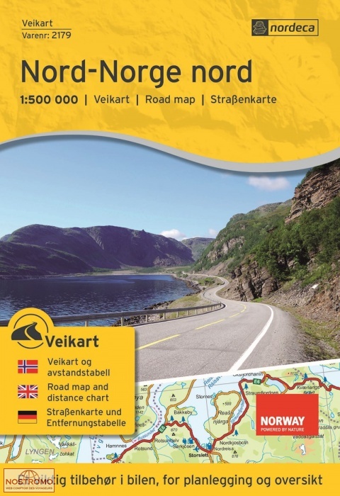 NORVÈGE NORD - NORD | carte routière Nordeca