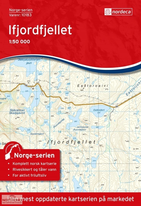 10183 IFJORDFJELLET | carte topographique Nordeca
