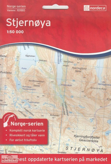 10180 STJERNØYA | carte topographique Nordeca