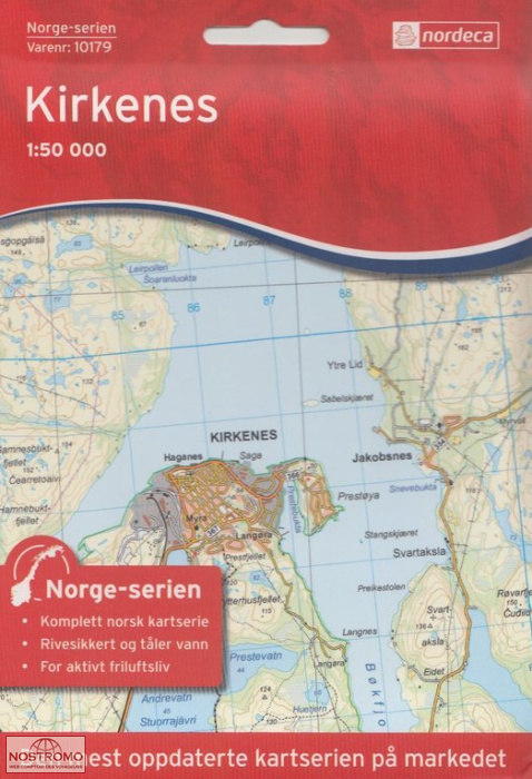 10179 KIRKENES | carte topographique Nordeca