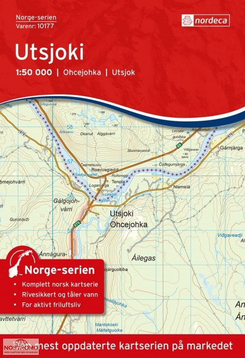 10177 UTSJOKI | carte topographique Nordeca