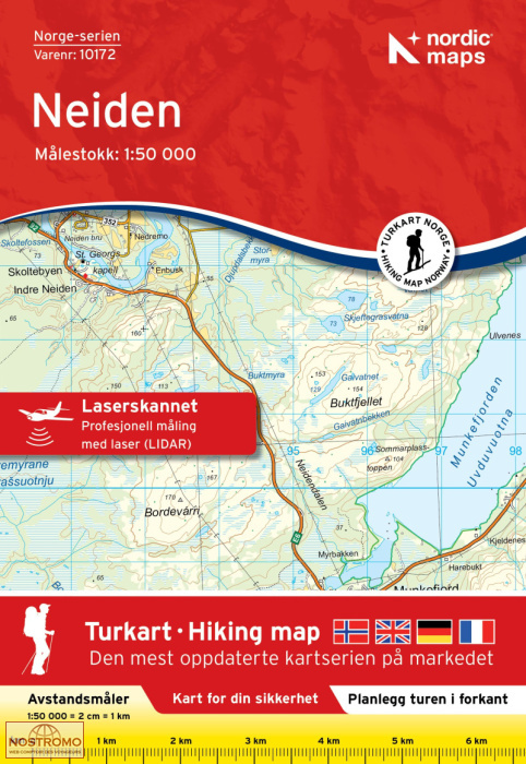 10172 NEIDEN | carte topographique Nordic Maps