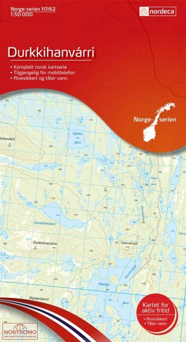 10162 DURKKIHANVARRI | carte topographique Nordeca