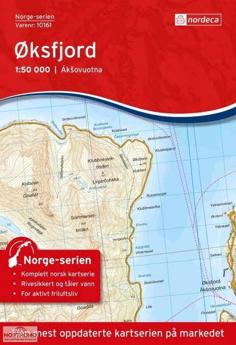 10161 ØKSFJORD | carte topographique Nordeca