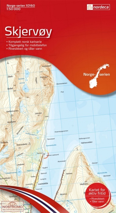 10160 SKJERVØY | carte topographique Nordeca