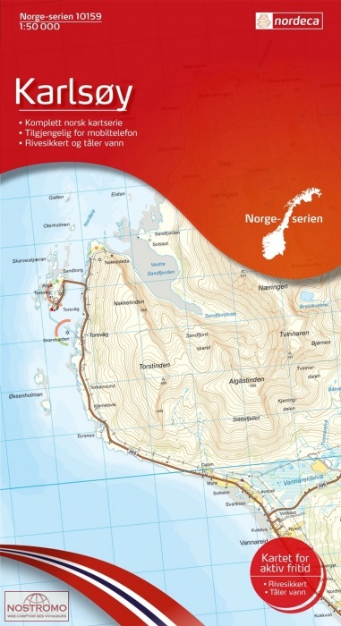 10159 KARLSØY | carte topographique Nordeca