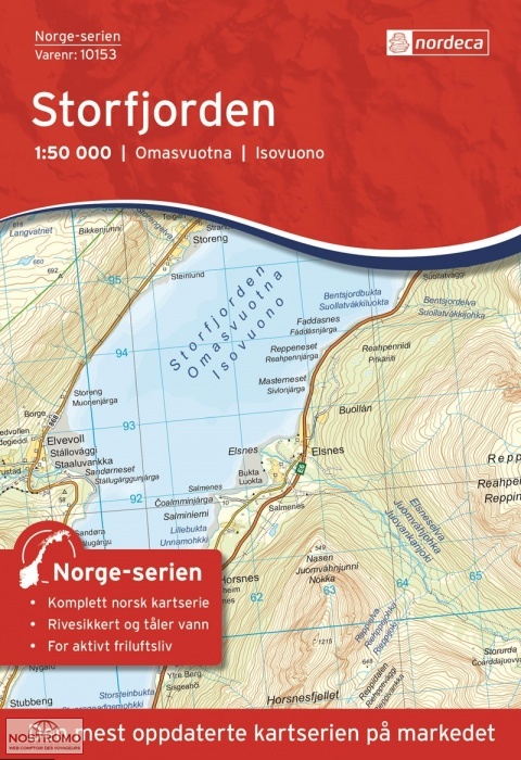 10153 STORFJORDEN | carte topographique Nordeca