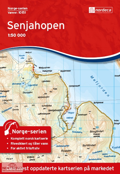 10151 SENJAHOPEN | carte topographique Nordeca