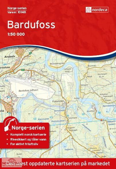 10148 BARDUFOSS | carte topographique Nordeca