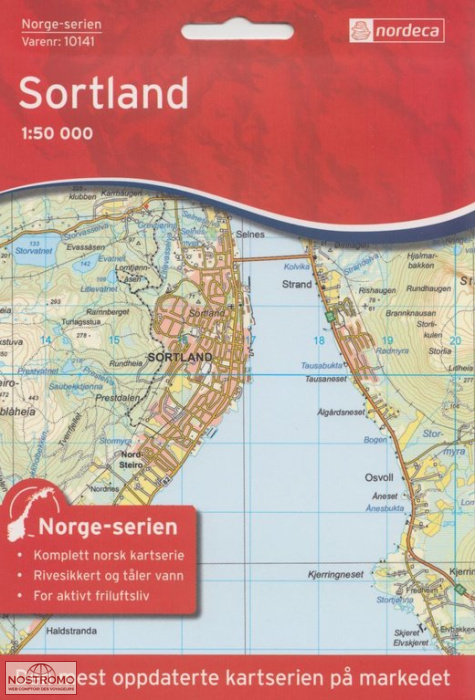 10141 SORTLAND | carte topographique Nordeca