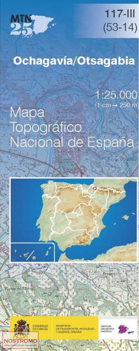 117-3 OCHAGAVÍA/OTSAGABIA | CNIG topographical map