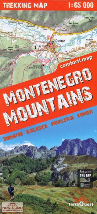 MONTENEGRO MOUNTAINS | Terraquest hiking map