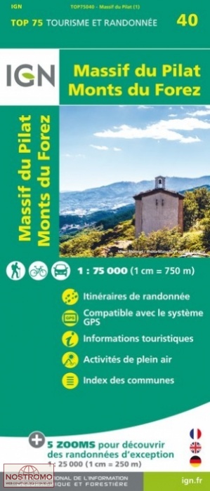 MASSIF DU PILAT - MONTS DU FOREZ 40 | IGN travel map