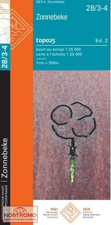 28/3-4 ZONNEBEKE | NGI/IGN topographical map