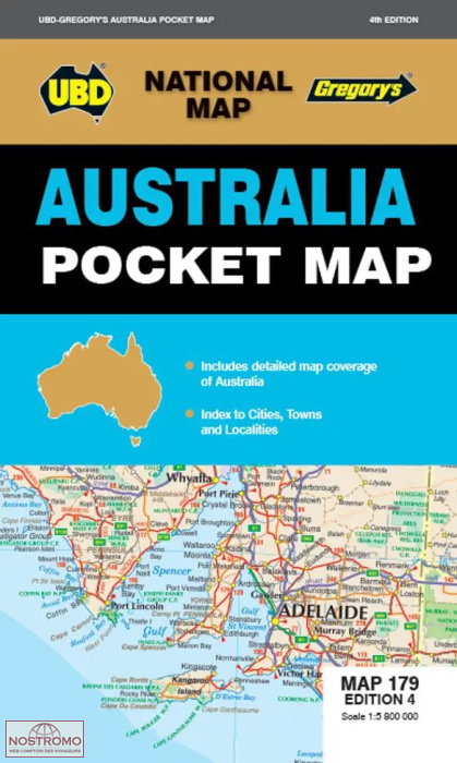 AUSTRALIE | carte routière UBD Gregorys
