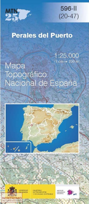 596-2 PERALES DEL PUERTO | carte topographique CNIG