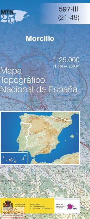 597-3 MORCILLO | carte topographique CNIG
