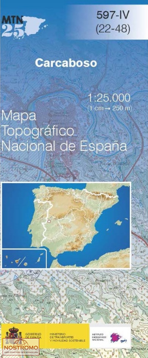 597-4 CARCABOSO | carte topographique CNIG