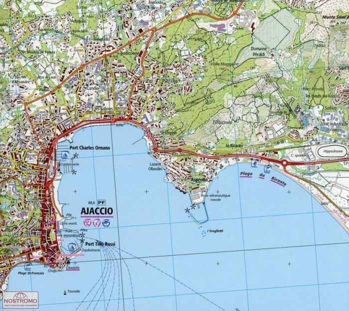 4153ot Ajaccio Carte De Randonnee Ign Nostromoweb