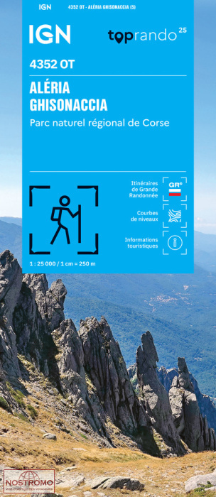 4352OT ALÉRIA - GHISONACCIA | IGN hiking map