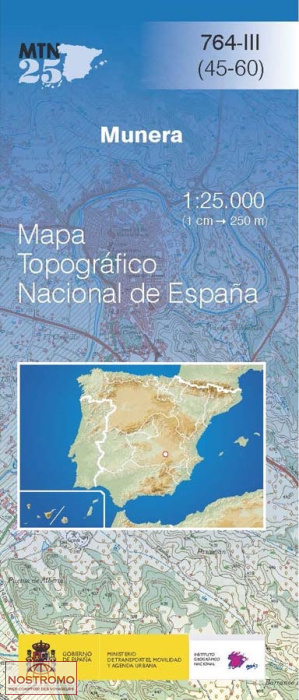 764-3 MUNERA | carte topographique CNIG