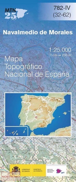 782-4 NAVALMEDIO DE MORALES | carte topographique CNIG