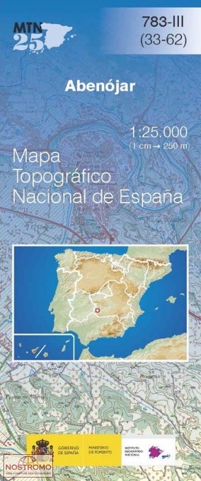 783-3 ABENÓJAR | carte topographique CNIG