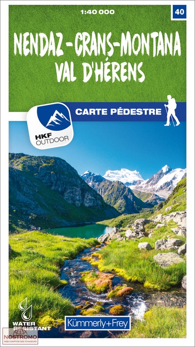 NENDAZ - CRANS-MONTANA - VAL D'HÉRENS - 40 | Kummerly+Frey hiking map