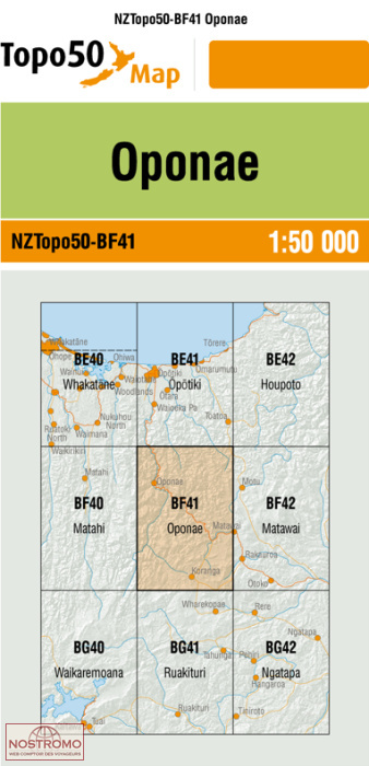 BF41 OPONAE | carte topographique LINZ