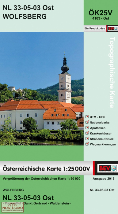 4103-OST WOLFSBERG | carte topographique BEV