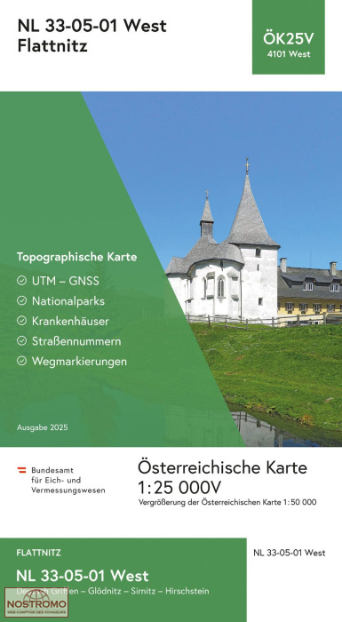 4101-WEST FLATTNITZ | carte topographique BEV