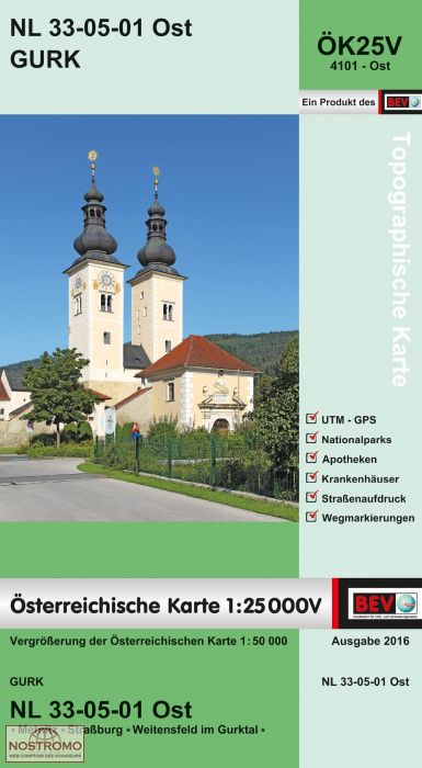 4101-OST GURK | carte topographique BEV