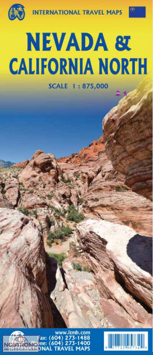 NEVADA & CALIFORNIE NORD | carte touristique ITMB