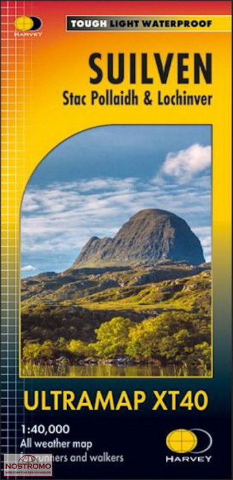 SUILVEN - STAC POLLAIDH & LOCHINVER | Harvey hiking map