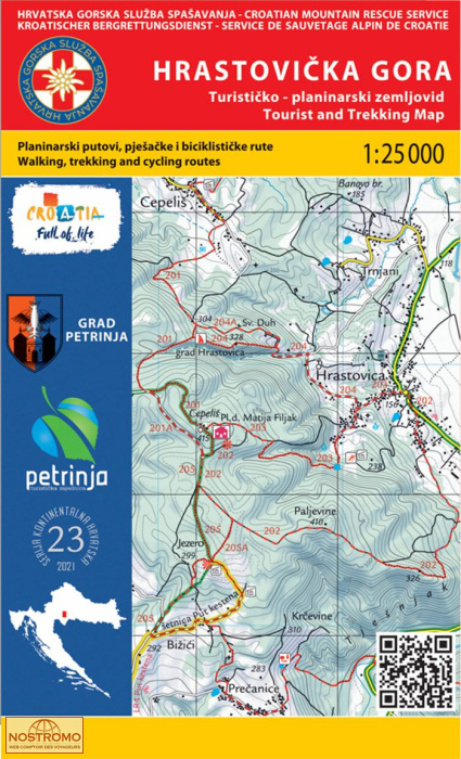 23 HRASTOVIČKA GORA | HGSS hiking map