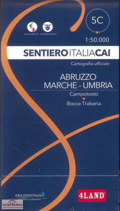 5C ABRUZZO - MARCHE - UMBRIA | 4Land hiking map