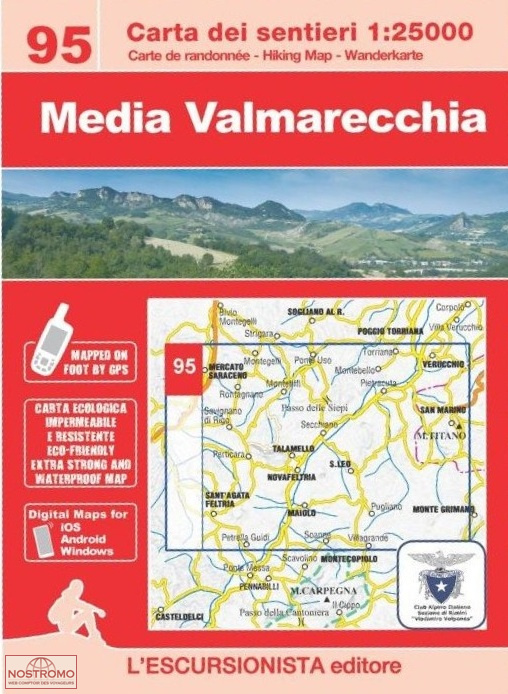 95 MEDIA VALMARECCHIA | l'Escursionista hiking map