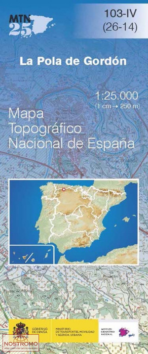 103-4 LA POLA DE GORDÓN | CNIG topographical map