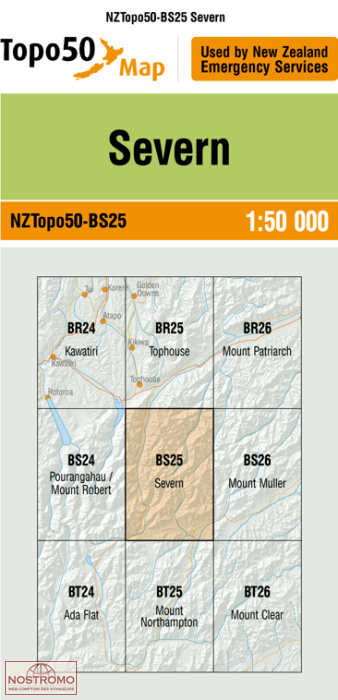 BS25 SEVERN | carte topographique LINZ