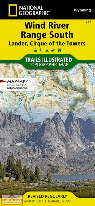 WIND RIVER RANGE SOUTH | National Geographic hiking map