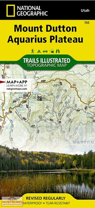 MOUNT DUTTON - AQUARIUS PLATEAU | carte de randonnée National Geographic