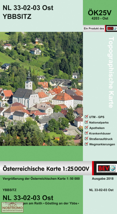 4203-OST YBBSITZ | carte topographique BEV