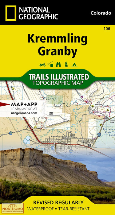 KREMMLING - GRANBY | carte de randonnée National Geographic