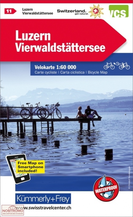 11 LUZERN - VIERWALDSTÄTTERSEE | Kummerly+Frey cycling map
