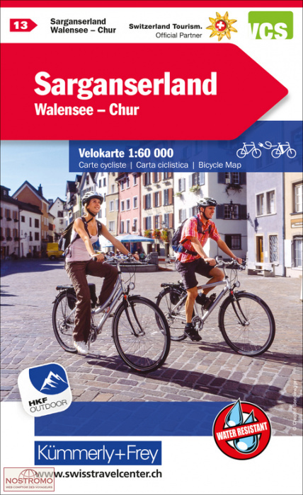 13 SARGANSERLAND - WALENSEE - CHUR | Kummerly+Frey cycling map