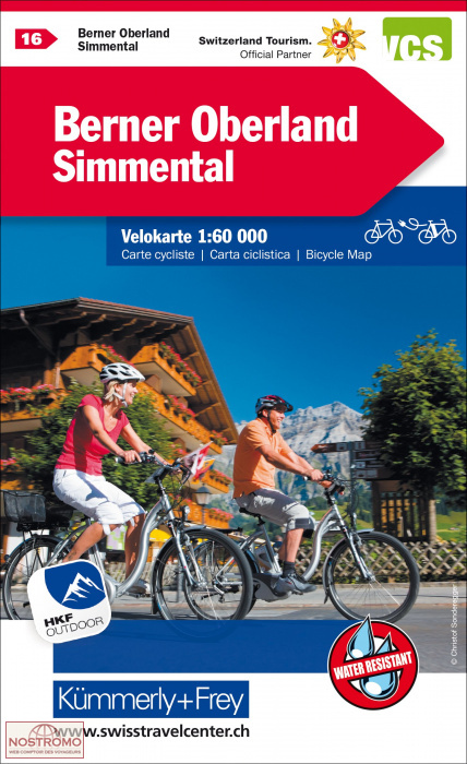 16 BERNER OBERLAND - SIMMENTAL | Kummerly+Frey cycling map