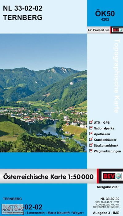 4202 TERNBERG | carte topographique BEV