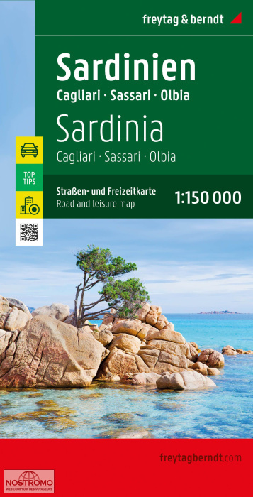 SARDAIGNE  | carte touristique Freytag & Berndt