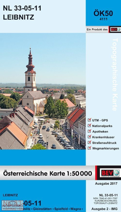 4111 LEIBNITZ | carte topographique BEV
